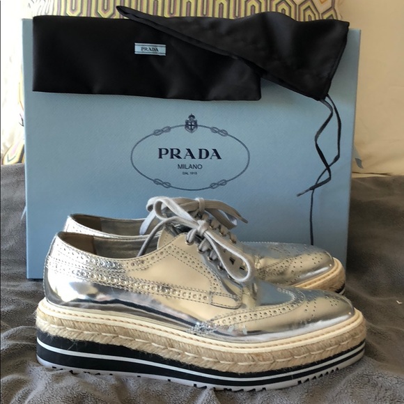 Prada Shoes - Prada brogues creepers